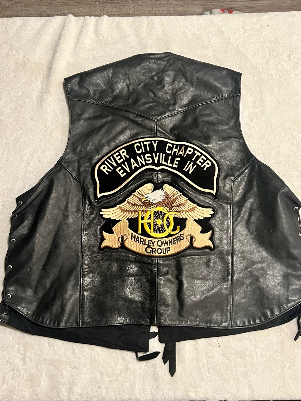 Harley Davidson Vintage Leather Jacket Evansville IN - Picture 4 of 4
